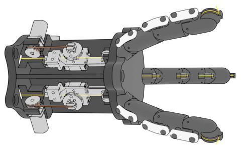 Underactuated Robotic Gripper with Fiber-Optic Force Sensing Tendons